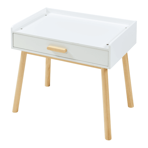 Conjunto de mesa e cadeira para crianças Skjervøy - NaturalBranco en.casa