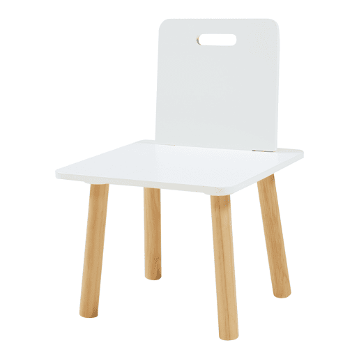 Conjunto de mesa e cadeira para crianças Skjervøy - NaturalBranco en.casa