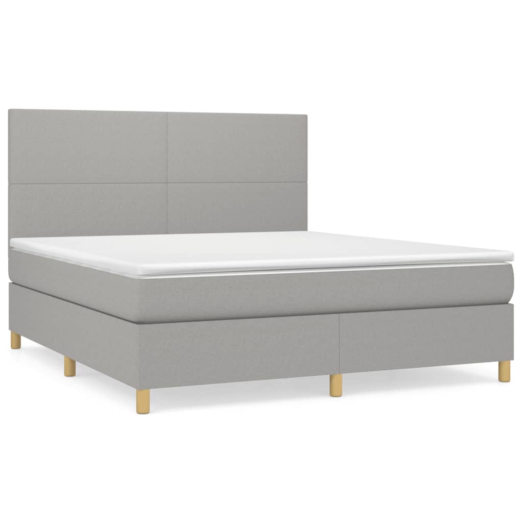 Cama box spring 160x200 Gris