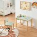 Conjunto infantil de mesa y silla Skjåk Pino MDF Conjunto infantil de mesa y silla Skjåk Pino MDF Blanco/ Verde