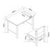 Conjunto infantil de mesa y silla Skjåk Pino MDF Conjunto infantil de mesa y silla Skjåk Pino MDF Blanco/ Verde