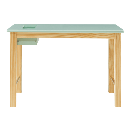 Conjunto de mesa e cadeira para crianças Skjåk Pinho MDF - Natural  Verde menta en.casa
