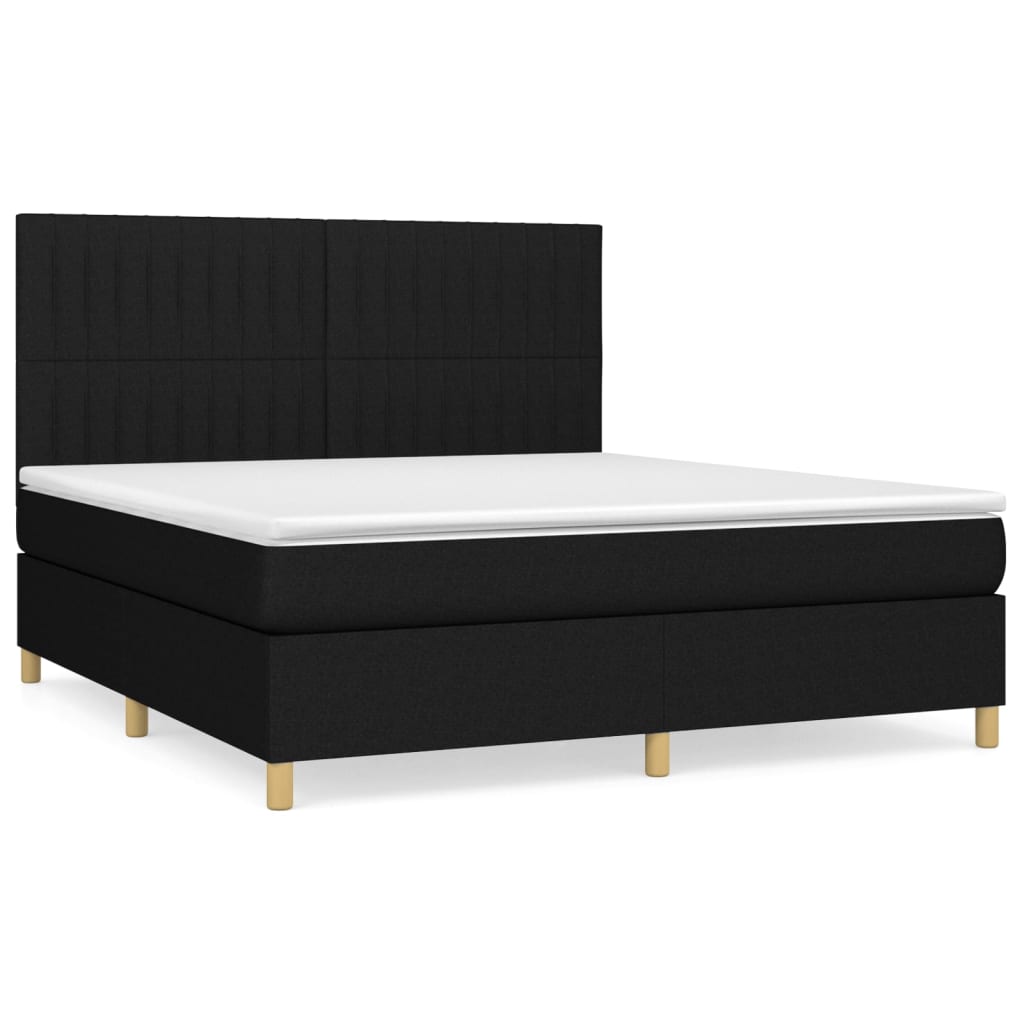Cama box spring 160x200 Negro