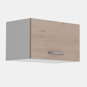 Módulo de cozinha pequeno superior Eko 1P Jackson Oak e branco 60x36 cm