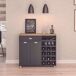 Bufet Cocina Botellero Asfeld Mueble Auxiliar Bufet Cocina Botellero Asfeld Mueble Auxiliar Gris