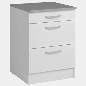 Módulos Individuais e Cozinhas Completas na Cor Branco Fosco (Cozinhas Completas, Cozinha 5 Unidades 180 cm)
