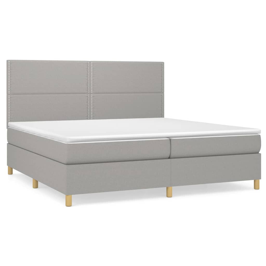 Cama box spring 200x200 Gris