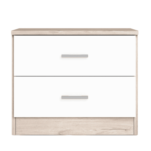 Mesa de cabeceira casal 2 gavetas mesa de cabeceira quarto branco e cor sahara 50x42x33cm Mesa de cabeceira casal 2 gavetas mesa de cabeceira quarto branco e cor sahara 50x42x33cm