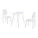 Conjunto infantil de mesa y 2 sillas Panjang Conjunto infantil de mesa y 2 sillas Panjang Blanco