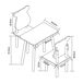 Conjunto infantil de mesa y 2 sillas Panjang Conjunto infantil de mesa y 2 sillas Panjang Blanco