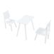 Conjunto infantil de mesa y 2 sillas Panjang Conjunto infantil de mesa y 2 sillas Panjang Blanco