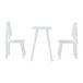 Conjunto infantil de mesa y 2 sillas Panjang Conjunto infantil de mesa y 2 sillas Panjang Blanco