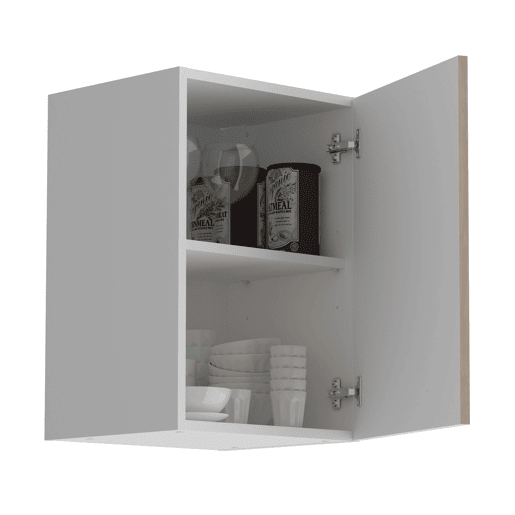 Módulo de cozinha superior MiroytengoEko estreito carvalho Jackson e branco 40x35 cm