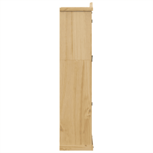 vidaXL Cristaleira Corona 99x43x187 cm madeira de pinho maciça