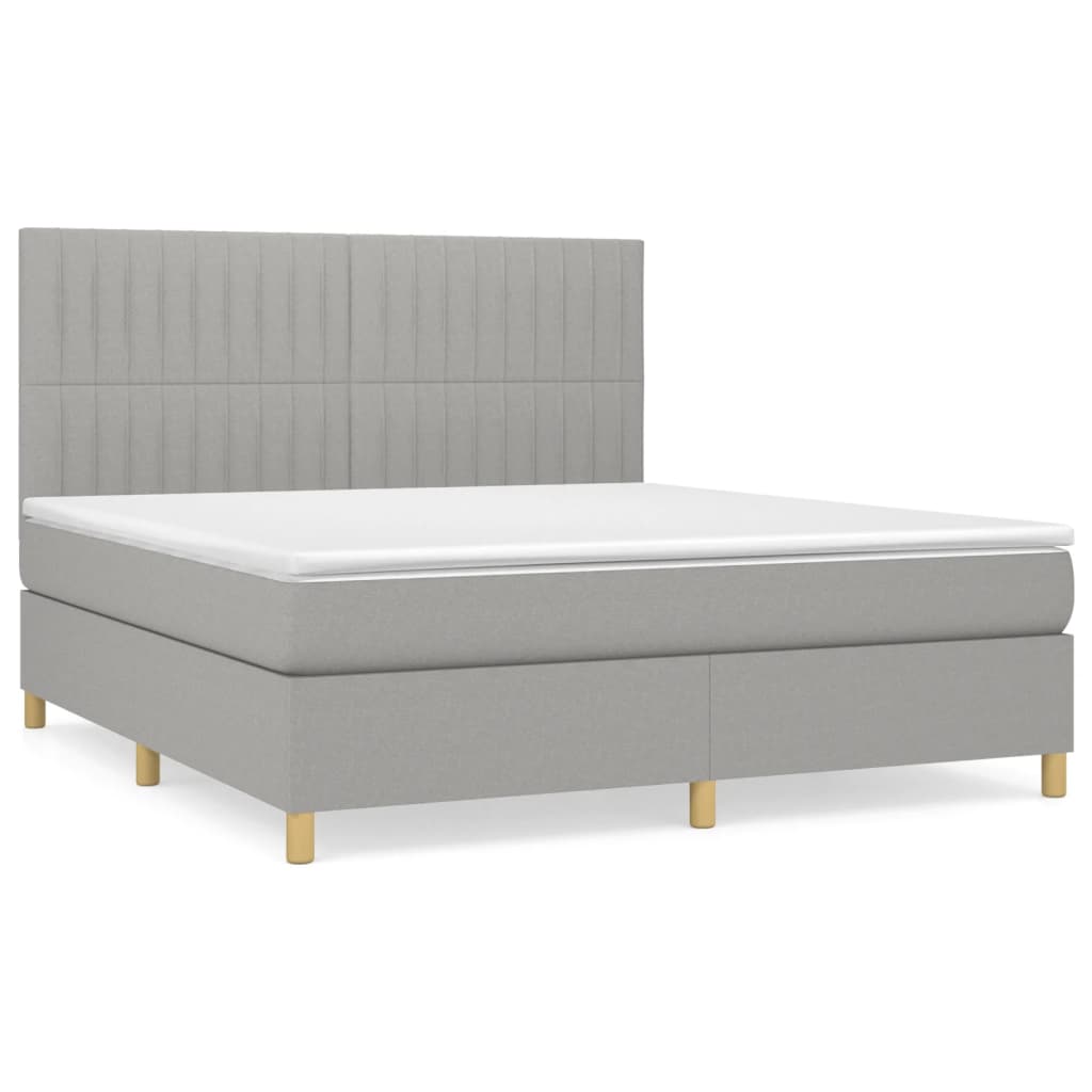 Cama box spring 160x200 Gris