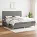 Cama box spring 200x200 Cama box spring 200x200 Gris