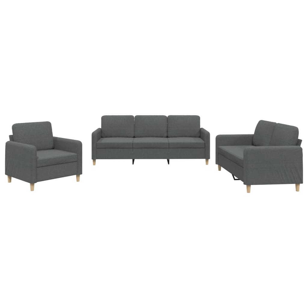Conjunto De Sofás Gris Oscuro