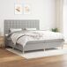 Cama box spring 200x200 Cama box spring 200x200 Azul