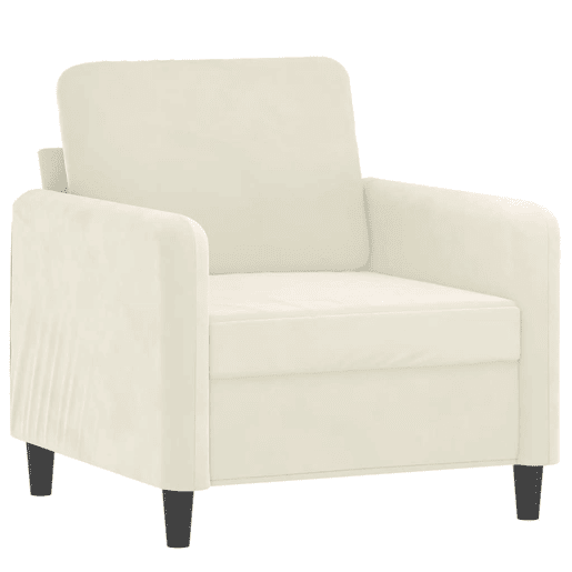 vidaXL 3 pcs conjunto de sofás veludo cor creme vidaXL 3 pcs conjunto de sofás veludo cor creme