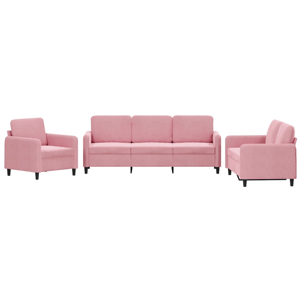 Juego De Sofás Rosa