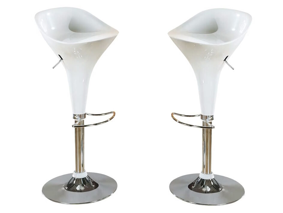 Conjunto 2 taburetes dublin (color: blanco)
