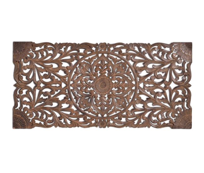 CABECERO/PANEL DECORATIVO Marrón.Giner y Colomer 81x3x166