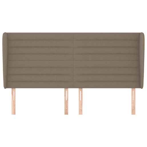 vidaXL Cabeceira cama abas tecido 183x23x118128 cm cinza-acastanhado