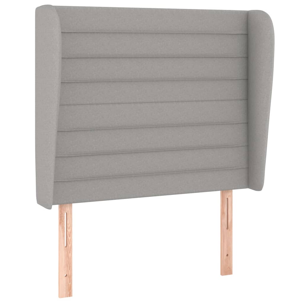 vidaxl cabecero con orejas de tela gris claro 103x23x118128 cm