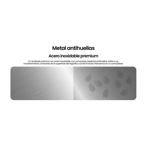 INFINITON Frigorifico Combinado FGC-345C20XEM, 330 l, 201 cm, Total No Frost, E, Inox