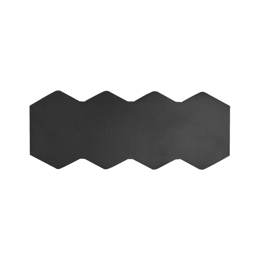 Conjunto de 2 candeeiros de parede LED de exterior WELDON Preto