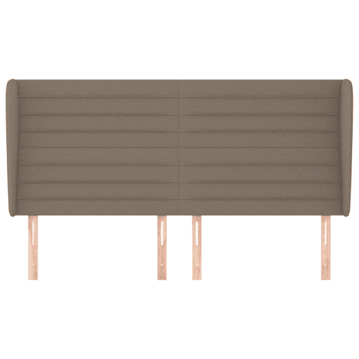 vidaXL Cabeceira cama abas tecido 163x23x118128 cm cinza-acastanhado