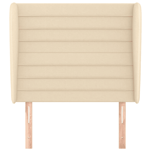 vidaXL Cabeceira de cama c abas tecido 93x23x118128 cm creme vidaXL Cabeceira de cama c abas tecido 93x23x118128 cm creme