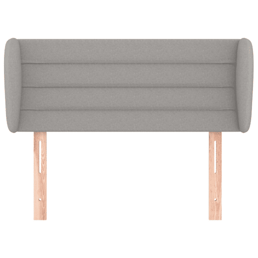 vidaXL Cabeceira de cama c abas tecido 103x23x7888 cm cinzento-claro vidaXL Cabeceira de cama c abas tecido 103x23x7888 cm cinzento-claro