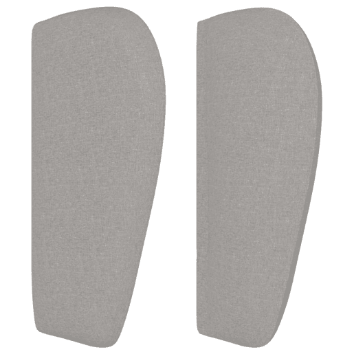 vidaXL Cabeceira de cama c abas tecido 103x23x7888 cm cinzento-claro vidaXL Cabeceira de cama c abas tecido 103x23x7888 cm cinzento-claro