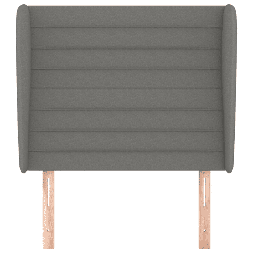 vidaXL Cabeceira cama c abas tecido 93x23x118128 cm cinzento-escuro vidaXL Cabeceira cama c abas tecido 93x23x118128 cm cinzento-escuro