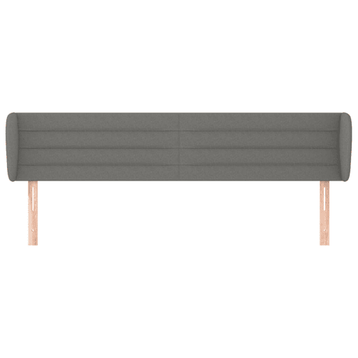 vidaXL Cabeceira de cama c abas tecido 163x23x7888cm cinzento-escuro