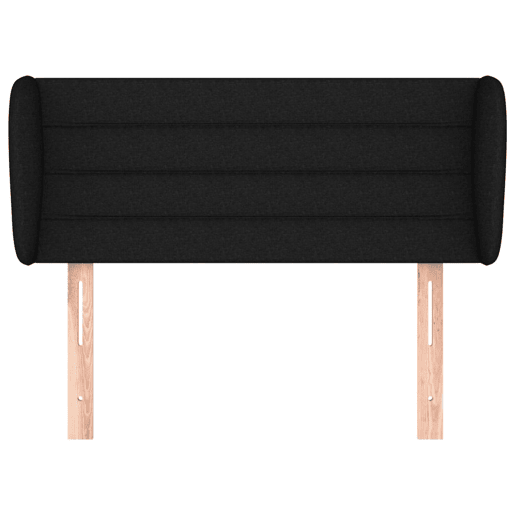 vidaXL Cabeceira de cama c abas tecido 93x23x7888 cm preto