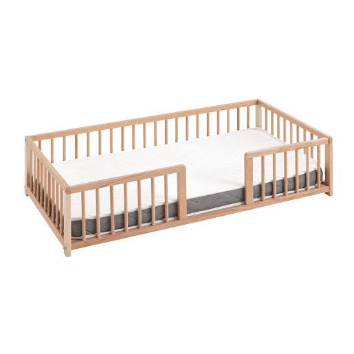 WonderWoof Sofá-cama grande para animais de estimação, com relevo, feito de madeira de faia u2013 Natural