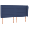 vidaXL Cabeceira de cama c abas tecido 183x23x118128 cm azul