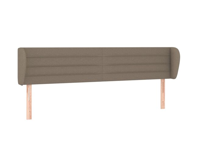 Vidaxl cabecero de tela gris taupe 183x23x78/88 cm