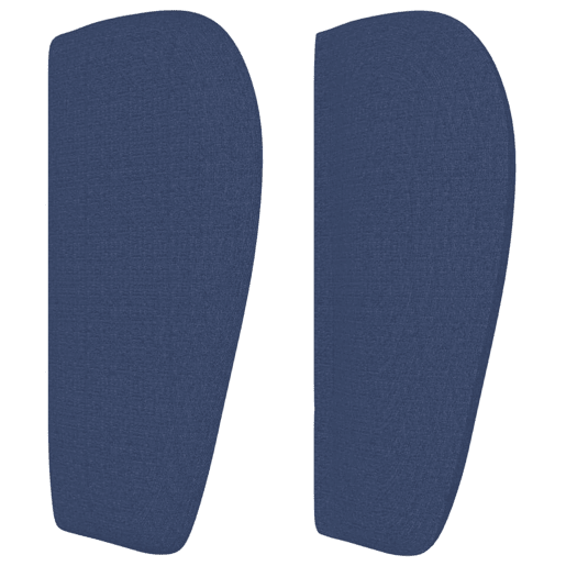 vidaXL Cabeceira de cama c abas tecido 147x23x7888 cm azul