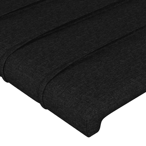 vidaXL Cabeceira de cama c abas tecido 83x23x118128 cm preto vidaXL Cabeceira de cama c abas tecido 83x23x118128 cm preto