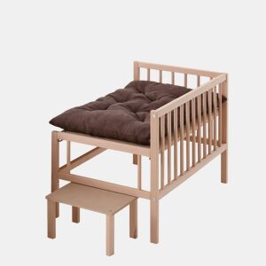 Cama elevada para animais de estimação com escada. Com colchão anti-riscos incluído. Colecho com o seu cão ou gato. 2 alturas. Faunatic Basic