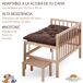 Cama elevada mascotas Faunatic con escalera y colchón basic Cama elevada mascotas Faunatic con escalera y colchón basic Marrón