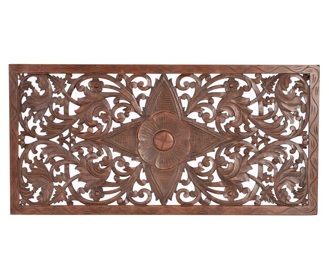 Cabecero madera de mango color nuez Marrón.Giner y Colomer 81x3x166