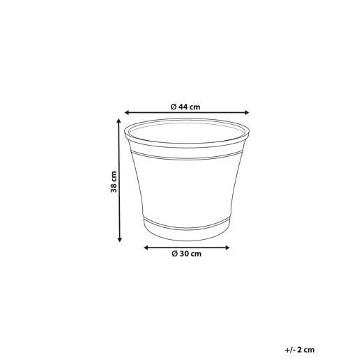 Vaso CISTUS 44 cm Cinzento Vaso CISTUS 44 cm Cinzento