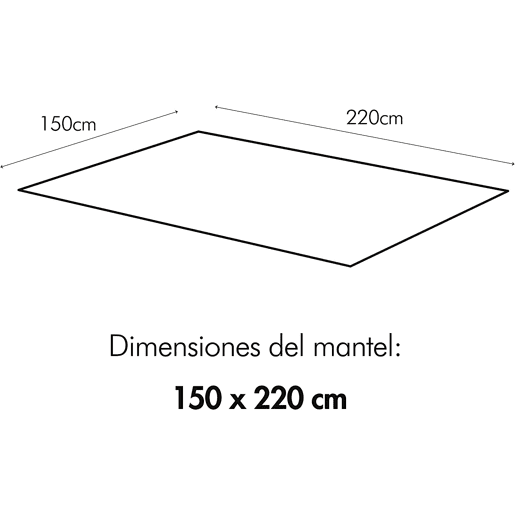 Toalha de mesa retangular, 100% algodão, resistente às manchas, Toalha de mesa para piquenique - 150x220cm u2013 Persa