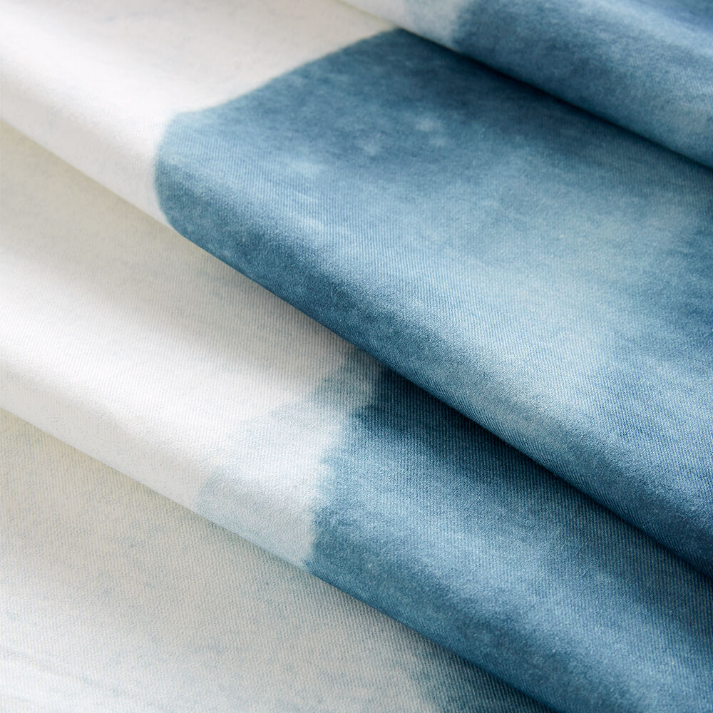 Mantel antimanchas para mesa rectangular, 100% algodón, mantel picnic - 150x220cm - blue wave