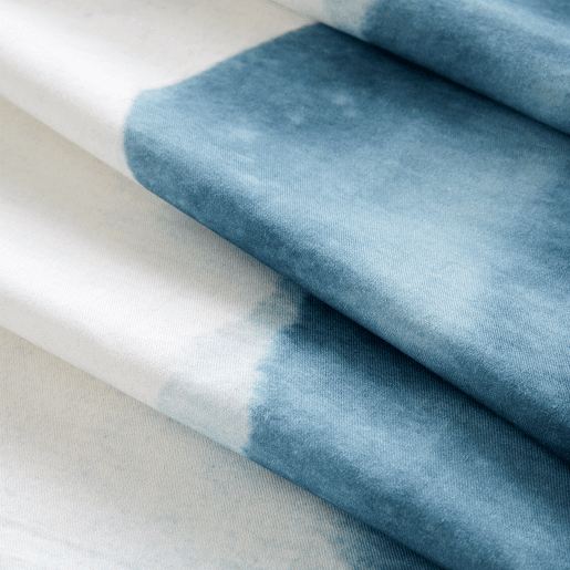 Toalha de mesa retangular, 100% algodão, resistente às manchas, Toalha de mesa para piquenique - 150x220cm - Blue Wave