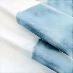 Toalha de mesa retangular, 100% algodão, resistente às manchas, Toalha de mesa para piquenique - 150x220cm - Blue Wave